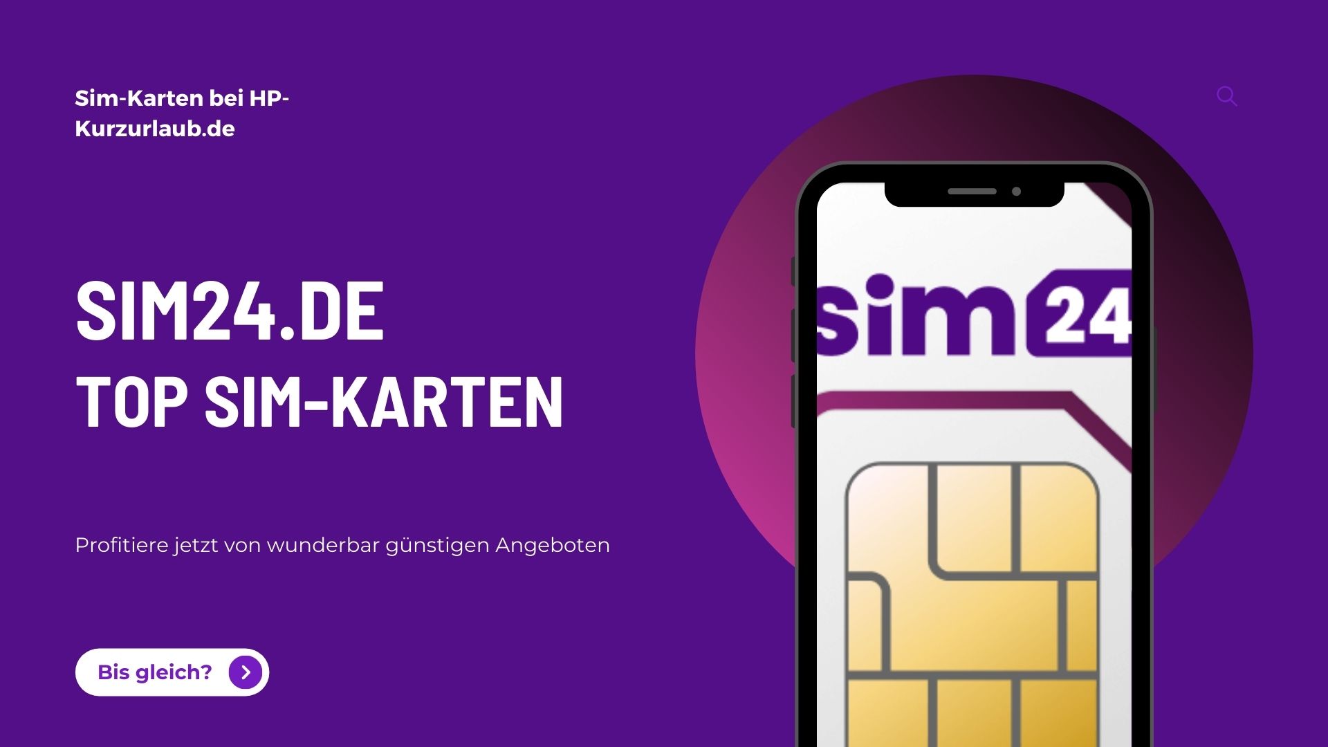 sim24.de Allnet Flat 50 + 30 GB - 14,99 EUR monatlich (Laufzeit: 24 Monate)