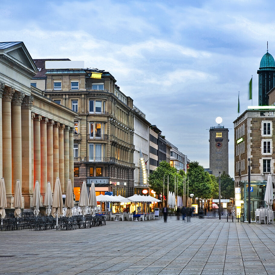 King street in Stuttgart. Germany